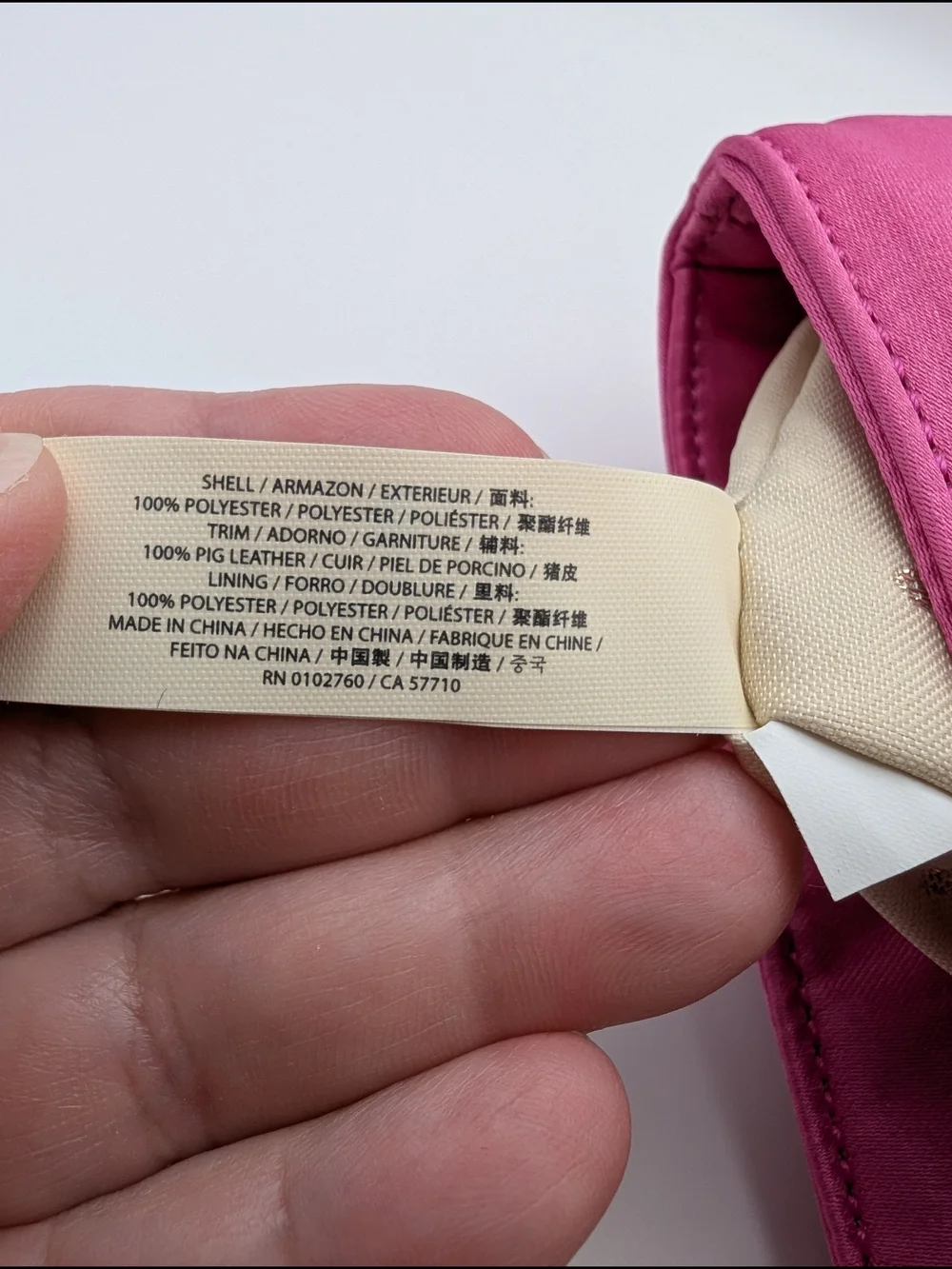 kate spade Vibrant Pink Satin Elegant Bow Clutch 7.5